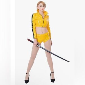 Kill Bill Costume jacket and micro shorts set